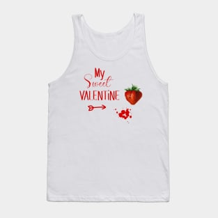 Sweet Valentine with Strawberry Tank Top